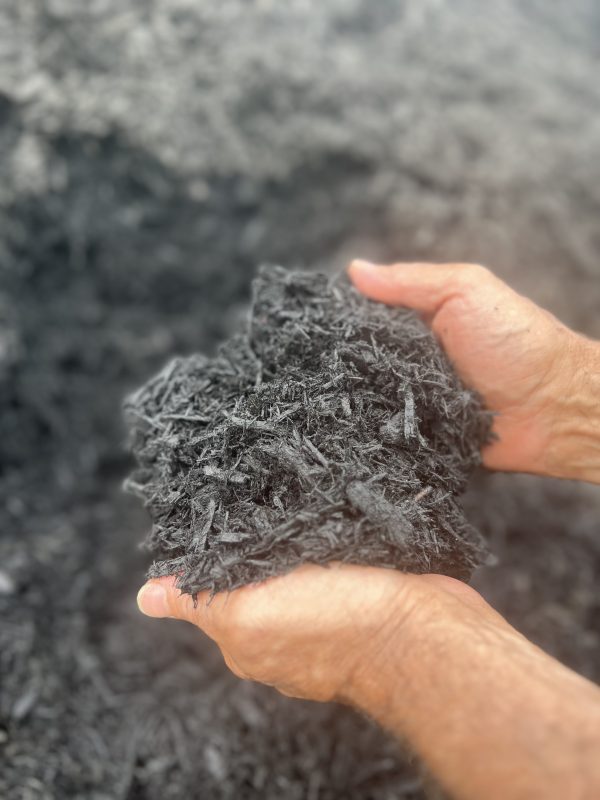 Triple Shredded Black Dyed Mulch